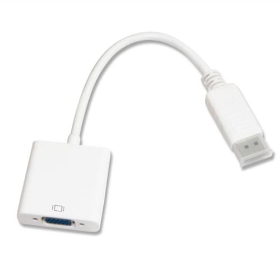 QPORT Q-DP-VGA Display Port to VGA Dönüştürücü Adaptör 1080p - 16cm Kablo, Yüksek Çözünürlüklü Görüntü Aktarımı