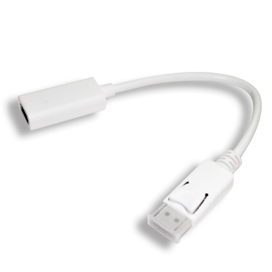 Qport Q-DP-HDB DisplayPort to HDMI 4K Çevirici Adaptör - 16cm Kablo, Ultra HD Görüntü Aktarımı, Tak Çalıştır