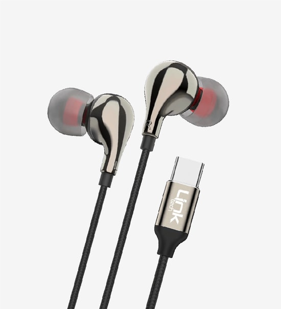 LinkTech E84 Type C Kablolu Stereo Kulak İçi Kulaklık - HD Ses, Dahili Mikrofon, 10mm Sürücü, 100cm Kablo, Kumandalı