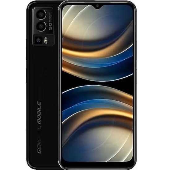 General Mobile GM 23 Siyah 128GB Akıllı Telefon - 4GB RAM, 50MP Kamera, 6.52" HD+ Ekran, Çift Hatlı, Türkiye Garantili