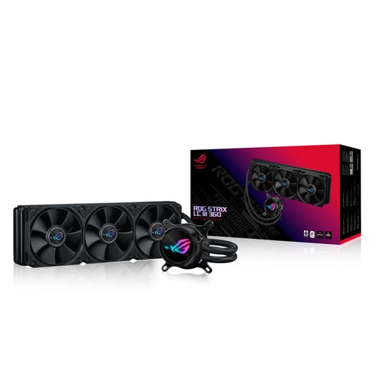 ASUS ROG STRIX LC III 360 ARGB BEYAZ SIVI CPU SOGUTUCU - 3x120mm RGB Fan, Asetek Pompa, Aura Sync, 6 Yıl Garanti