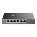 TP-Link Omada DS106P Switch - 6 Port 10/100 (4xPoE+, 67W, 250m PoE), Metal Kasa, Otomatik Kurtarma, Yönetilemez Anahtar