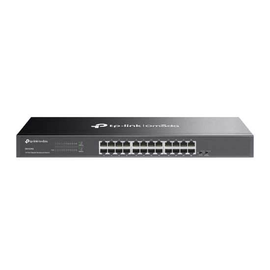 TP-Link Omada DS1024G Switch - 24 Port Gigabit, Rackmount Metal Kasa, QoS Desteği, Yönetilemeyen Ağ Anahtarı