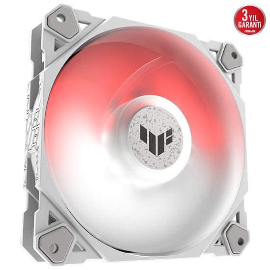 Asus TUF Gaming TF120 Beyaz ARGB 120mm Kasa Fanı (TF120 GAMING BEYAZ) - 29 dB, 12 cm, 4 Pin, Adreslenebilir RGB