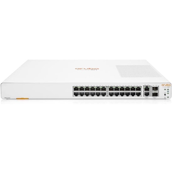 HP Aruba Instant On 1960 24 Port Gigabit Switch (JL806A) - 2x 10GE Uplink, 2x 10GE SFP+, Yönetilebilir Rackmount Anahtar