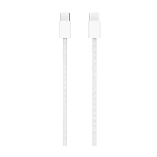 Nettech NT-DC17 60W 100cm Type-C to Type-C İp Örgü Şarj ve Data Kablosu (Beyaz) - Hızlı Şarj ve Veri Aktarımı
