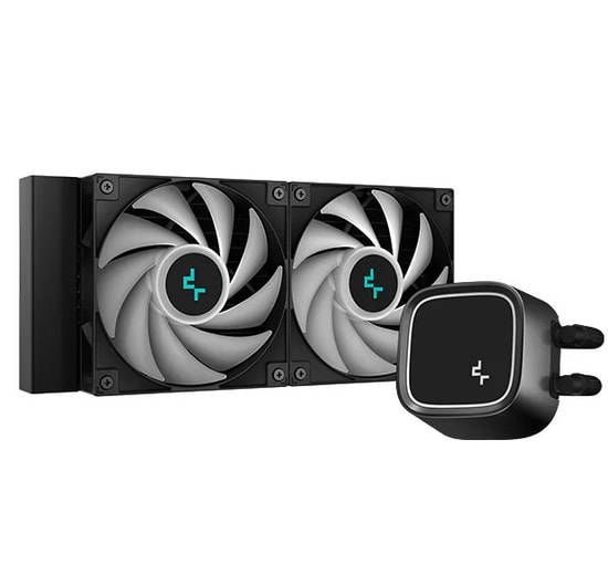 DeepCool LE520 ARGB Siyah 240mm Sıvı İşlemci Soğutucu - 2x120mm ARGB Fanlı, Intel-AMD Uyumlu