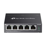TP-Link Omada DS105GP Switch: 5 Port Gigabit PoE+ (64W), 250m PoE, Otomatik Kurtarma, Metal Kasa, Yönetilemez Anahtar