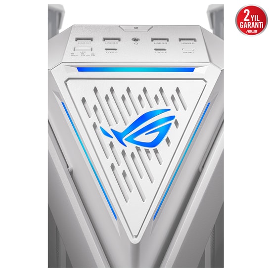 Asus Rog Gr701 Fanli Alüminyum Çelik Alaşimli Temperli Cam Usb 3.2 Eatx Atx Miniatx Microatx Beyaz Bilgisayar Kasasi