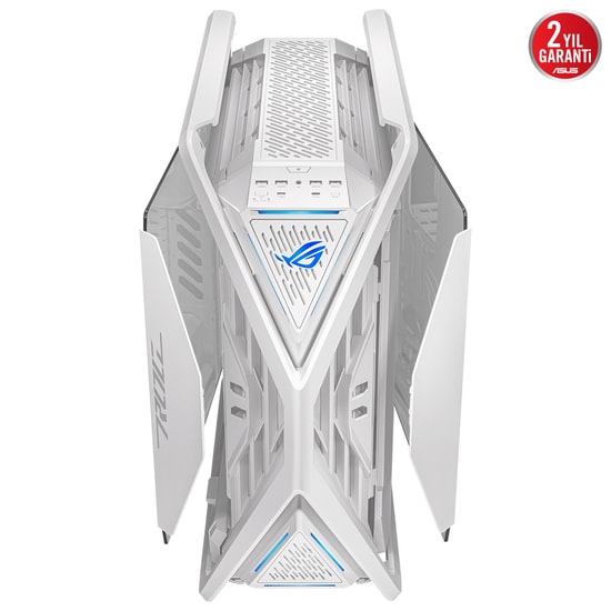 Asus Rog Gr701 Fanli Alüminyum Çelik Alaşimli Temperli Cam Usb 3.2 Eatx Atx Miniatx Microatx Beyaz Bilgisayar Kasasi