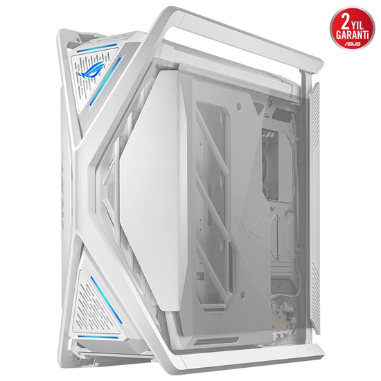 Asus Rog Gr701 Fanli Alüminyum Çelik Alaşimli Temperli Cam Usb 3.2 Eatx Atx Miniatx Microatx Beyaz Bilgisayar Kasasi