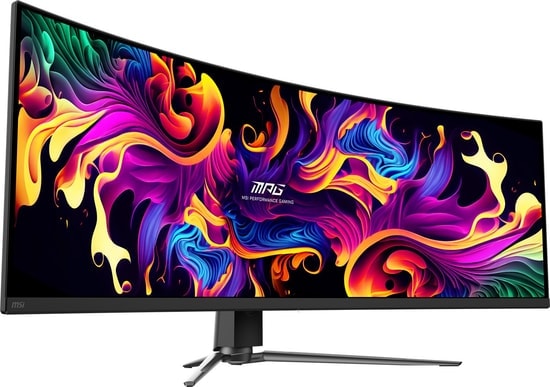 MSI MPG 491CQP 49" QD-OLED DQHD 144Hz 0.03ms Curved Gaming Monitör - 5120x1440, 1800R, HDMI, DP, Type-C, HDR