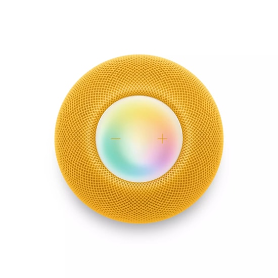 Apple HomePod Mini Sarı Akıllı Hoparlör - Siri, 360 Ses, Oda Algılama, Dokunmatik Kontrol, AirPlay