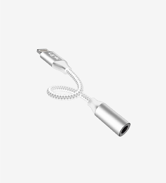 LinkTech LAC-A199 Lightning to 3.5mm AUX Adapter - Purple, Plug & Play, High Sound Quality, Durable Connector Design