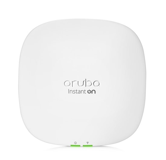HPE Aruba Instant On AP25 WiFi 6 AX5400 Access Point (R9B28A) - 2.5GE LAN, PoE Desteği (Adaptörsüz), 4x4 MU-MIMO, OFDMA