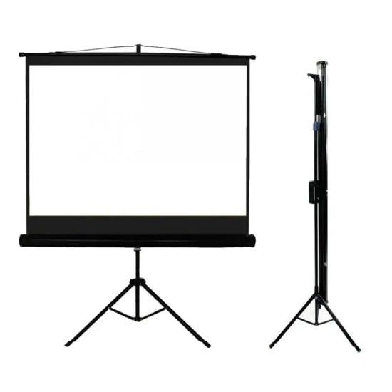 Codegen TX-18 Tripod Projeksiyon Perdesi 180x180 cm - Taşınabilir, Manuel, Yüksek Yansıtma, Kolay Kurulum, Siyah Fon