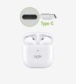 LinkTech AP01 TWS Kulak İçi Bluetooth Kulaklık - LHF-AP01/TYPE-C, Bluetooth 5.0, Stereo Ses, 10m Kullanım Mesafesi