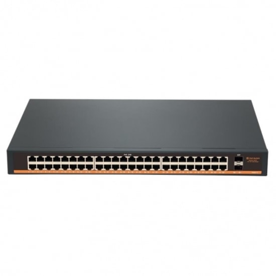 Tiwox TP-G4820-POE800W 48 Port Gigabit PoE Switch - 800W Güç, 2x 1Gb SFP Uplink, Rackmount Tasarım, Yönetilemez