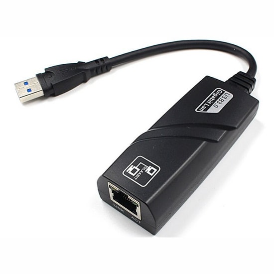 Qport Q-UGB1 USB 3.0 to Gigabit Ethernet 10/100/1000 Ağ Adaptörü - 1 Gbps Hızlı Bağlantı, Tak Çalıştır Dönüştürücü