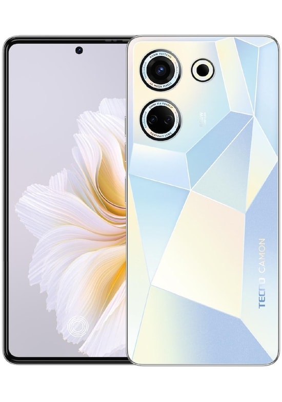 TECNO CAMON 20 Beyaz (8 GB RAM / 256 GB Dahili Hafıza) Akıllı Telefon - 6.67" AMOLED Ekran, 33W Hızlı Şarj