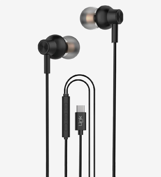 Linktech H72 Mikrofonlu Yüksek Baslı Yeşil Kulak İçi Type-C Kablolu Kulaklık