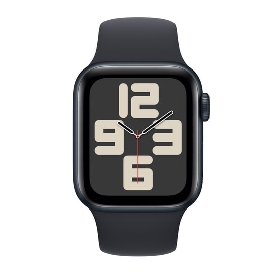 Apple Watch SE 2 2023 40mm Gece Yarısı Alüminyum Kasa ve Spor Kordon M/L Akıllı Saat - GPS, TR Garantili, 1.57" OLED