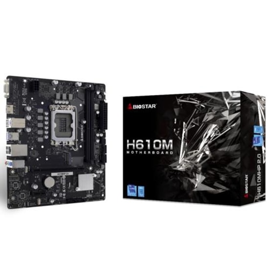 Biostar H610MHP 2.0 Ddr4 3200 1700p Matx 1xm.2 2xdimm 64gb Max Hdmi Vga 4k2k 4xusb 2.0 2xusb 3.2 Ana Kart