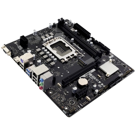 Biostar H610MHP 2.0 LGA1700 DDR4 Anakart - Intel H610, Micro ATX, 64GB DDR4 3200MHz, 2 DIMM, M.2, HDMI VGA