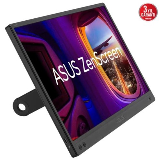 ASUS ZenScreen MB166CR 15.6" Full HD Siyah Taşınabilir IPS Monitör (90LM07D3-B03170) - 5ms, 60Hz, USB C Giriş, Standlı