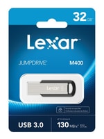 Lexar 32GB JumpDrive M400 USB 3.0 Flash Bellek (LJDM400032G-BNBNG) - 130MB/s Okuma Hızı, Kompakt Metal Tasarım