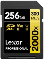 Lexar 256gb Sd Professional 2000x Sdxc Uhs-Ii Cards Up To 300mb/S Read 260mb/S Write C10 V Kart Bellek LSD2000256G-BNNNG