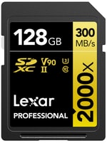 Lexar 128gb Sd Professional 2000x Sdxc Uhs-Ii Cards Up To 300mb/S Read 260mb/S Write C10 V Kart Bellek LSD2000128G-BNNNG