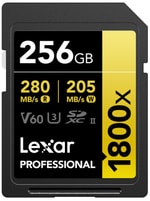Lexar 256gb Sd Professional 1800x Sdxc Uhs-Ii Cards Up To 280mb/S Read 210mb/S Write C10 V Kart Bellek LSD1800256G-BNNNG