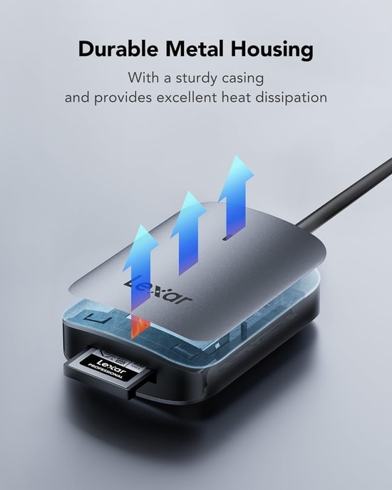 Lexar LRW515U-RNHNG CFexpress Type-A USB 3.2 Gen 2 Kart Okuyucu - USB-C, USB-A Bağlantı, Profesyonel Veri Aktarımı