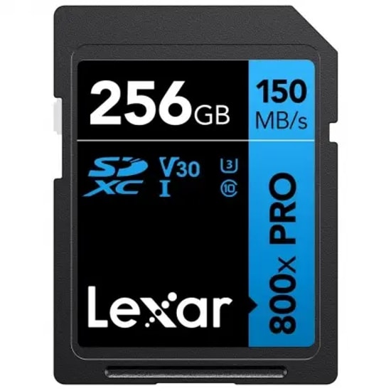Lexar 256gb Sd Professional 800x Pro Sdxc Uhs-I Cards Up To 150mb/S Read 45mb/S Write C10 Kart Bellek LSD0800P256G-BNNNG