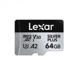 Lexar 64gb Microsd High-Performance Silver Plus Microsdxc Uhs-I Up To 205mb/S Read 100mb/S Kart Bellek LMSSIPL064G-BNANG