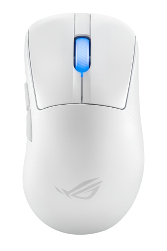 ASUS ROG Keris II Ace Beyaz Kablosuz Oyuncu Mouse - 42000 DPI, 750 IPS, Optik Sensör, Aura Sync RGB, 54g Hafif Tasarım