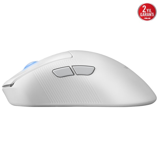 ASUS ROG Keris II Ace Beyaz Kablosuz Oyuncu Mouse - 42000 DPI, 750 IPS, Optik Sensör, Aura Sync RGB, 54g Hafif Tasarım