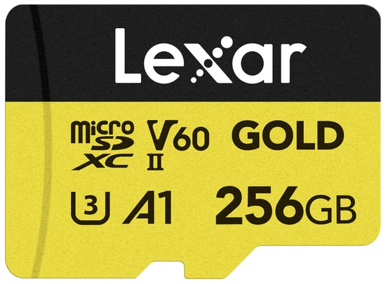 Lexar 256gb Microsd Gold Microsdxc Uhs-Iicards Up To 280mb/S Read 180mb/S Write C10 A1 V60 Kart Bellek LMSGOLD256G-BNNNG