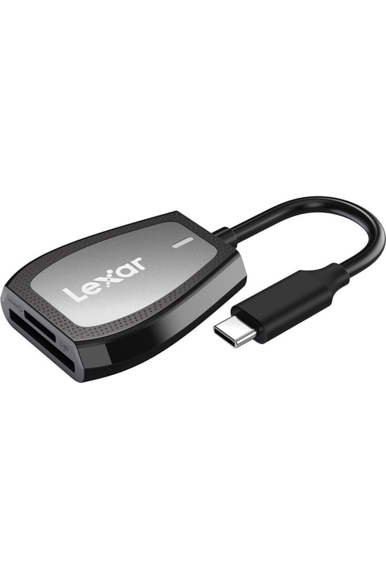 Lexar Card Reader Professional Usb-C Dual-Slot Reader Support Sd And Microsd Uhs-Ii Cards Kart Okucu LRW470U-RNHNG
