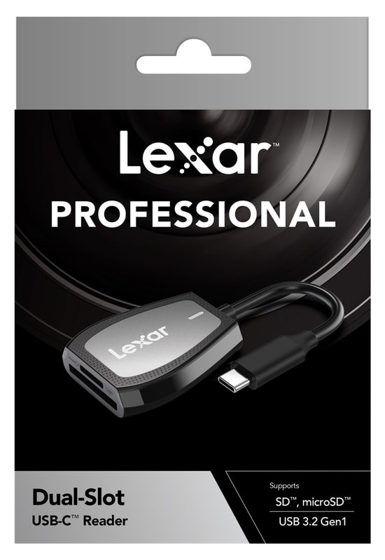 Lexar Card Reader Professional Usb-C Dual-Slot Reader Support Sd And Microsd Uhs-Ii Cards Kart Okucu LRW470U-RNHNG