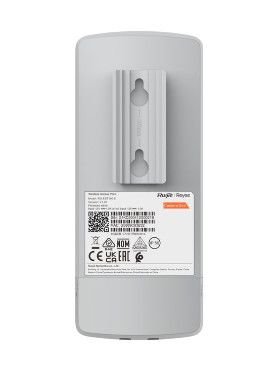 Ruijie Reyee RG-EST100-E 300Mbps 2.4GHz 500m Dış Ortam Wireless Bridge Access Point - 70 Derece, 2'li Set, Adaptörlü