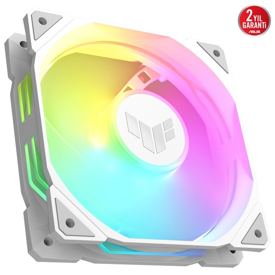Asus Tuf Tr120 Soğutucu Kasa Radyatör Fani Adreslenebilir Argb 120mm 3 In 1 Beyaz Fan Ve Soğutucu