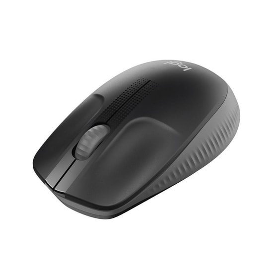 Logitech M190 Siyah Kablosuz Optik Mouse (Büyük Boy, 1000 DPI) - 3 Tuşlu, 90gr, Ergonomik, Nano Alıcı (910-005905)