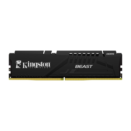 Kingston Beast 16GB (2x8GB) DDR5 5200MHz CL36 Gaming Ram Bellek (KF552C36BBEK2-16TR) - Siyah, Yüksek Performans