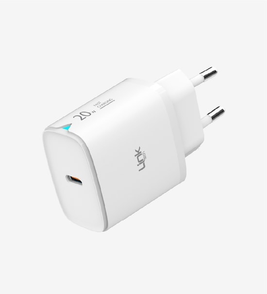 LinkTech LSC-C307 20W PD Hızlı Şarj Aleti - Type-C to Type-C Kablolu Güç Adaptörü 20W Hızlı Şarj Cihazı Seti