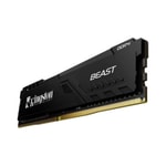 Kingston Fury Beast 32GB 3600MHz DDR4 CL18 RAM (KF436C18BB/32TR) - XMP 2.0, Siyah, 1.35 V, Alüminyum Soğutuculu