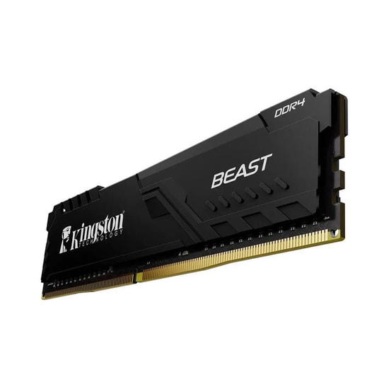 Kingston Fury Beast 32GB 3600MHz DDR4 CL18 RAM (KF436C18BB/32TR) - XMP 2.0, Siyah, 1.35 V, Alüminyum Soğutuculu