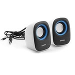 Dark DK-AC-SP100 USB 1+1 Beyaz Multimedia Kablolu Hoparlör - 6W RMS Güç, 2.0 Kanal, USB-A, AUX, Kompakt Tasarım