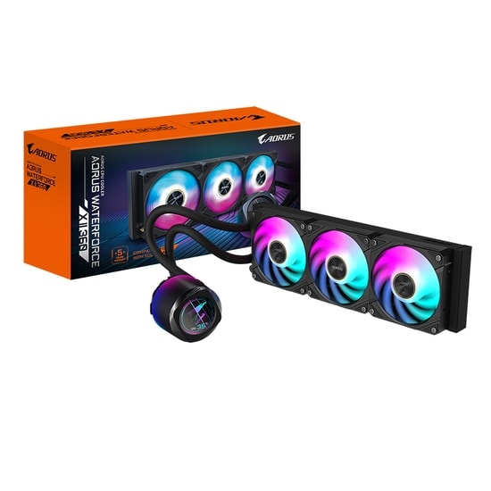 Gigabyte AORUS WATERFORCE X II 360 LCD Sıvı İşlemci Soğutucu (AORWFORCEXII360) - 3x120mm ARGB, AM5, LGA1851 Uyumlu